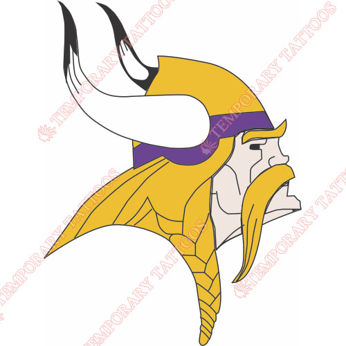 Minnesota Vikings Customize Temporary Tattoos Stickers NO.591